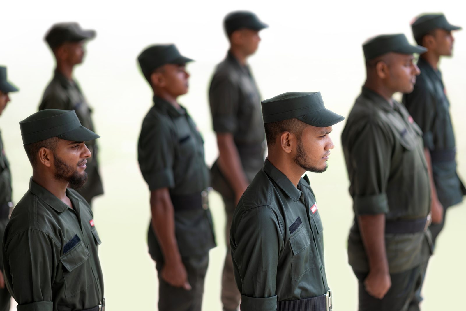 SSSL guards standing in formation