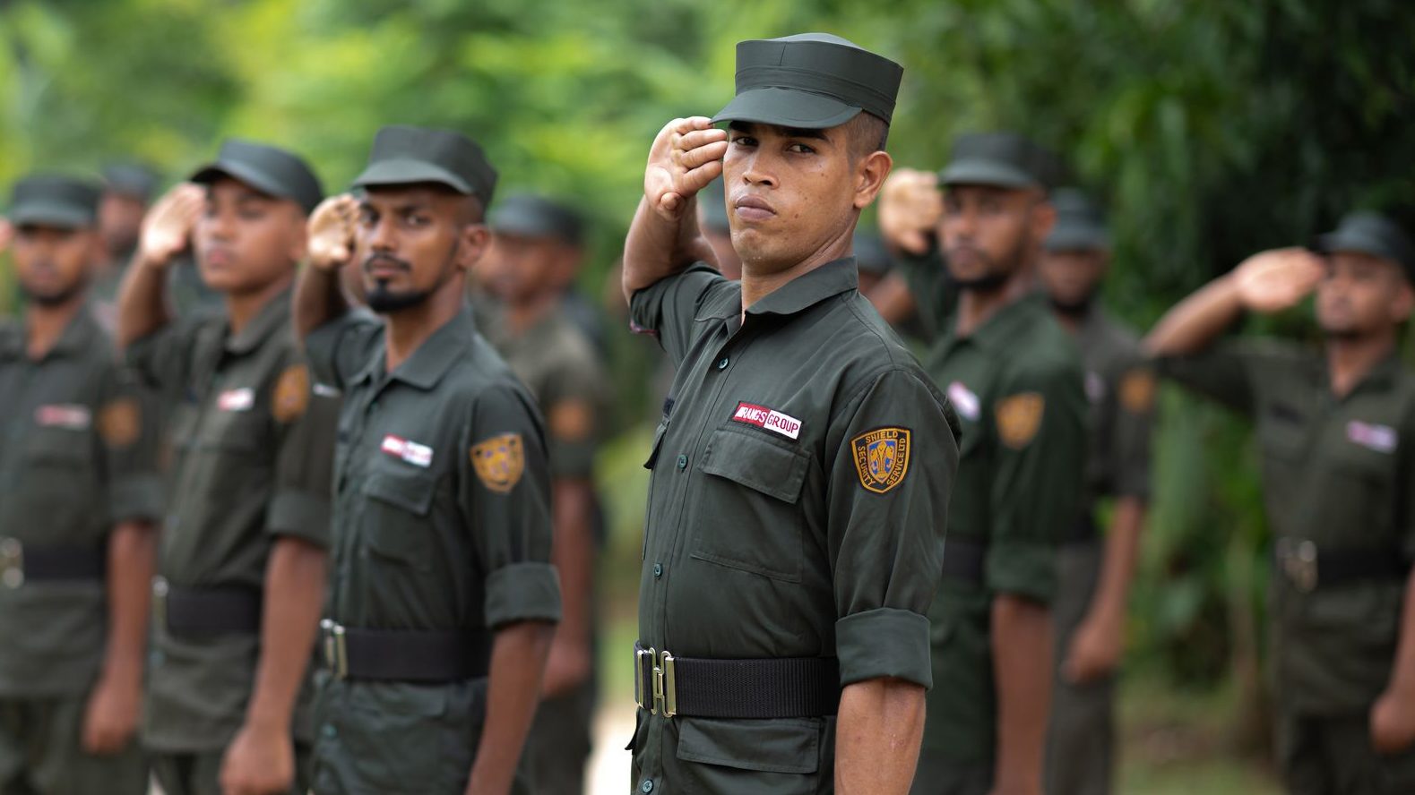 SSSL guard saluting